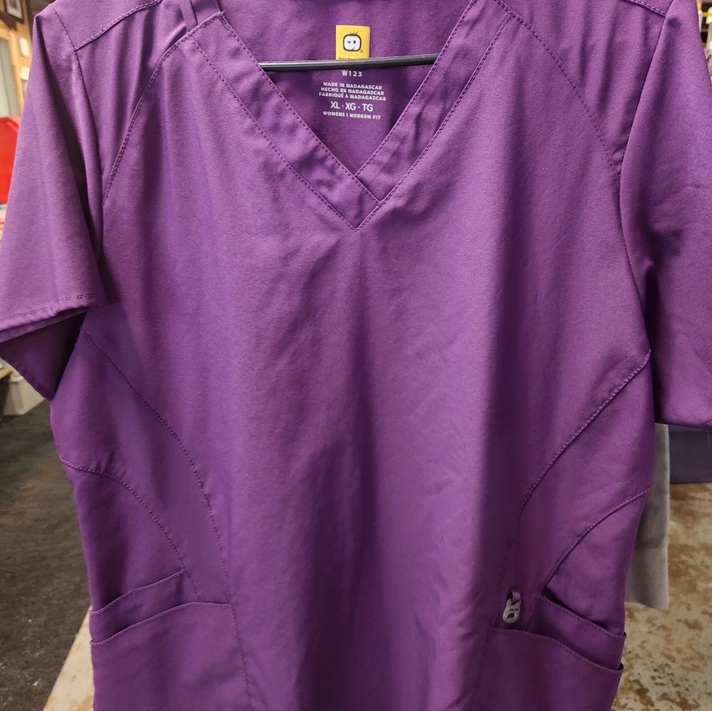 WonderWink Classic Purple Scrub Top
